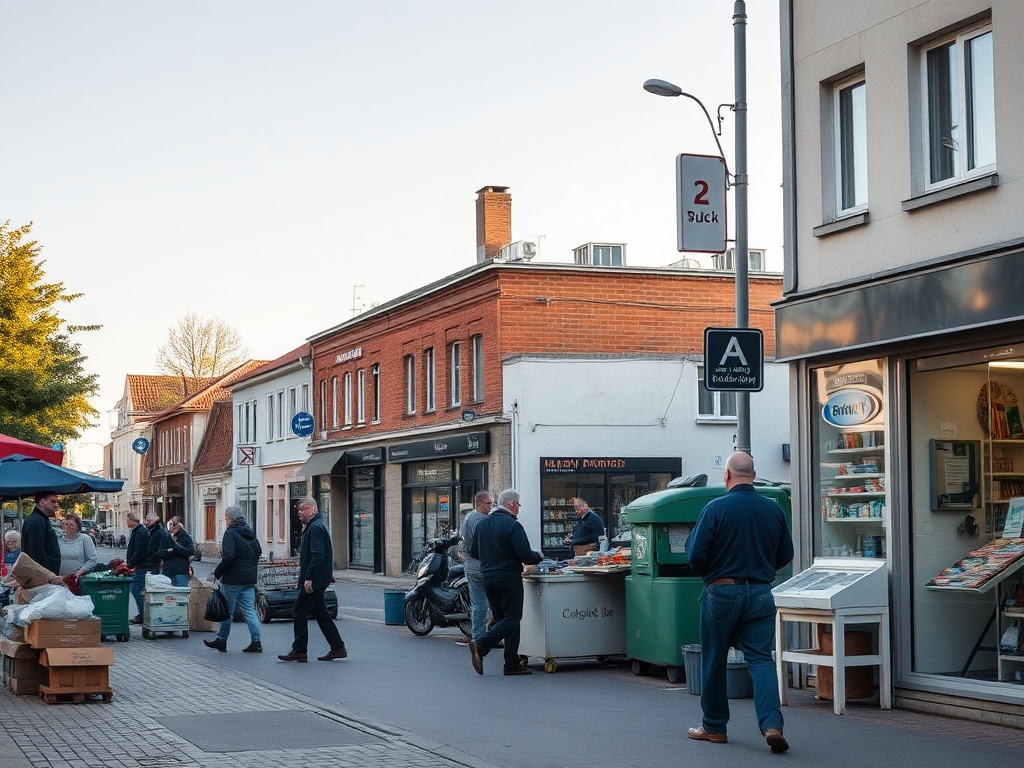 Mapa Nowego Dworu Mazowieckiego z zaznaczonymi symbolami inwestycji dofinansowanych z Funduszy Europejskich.